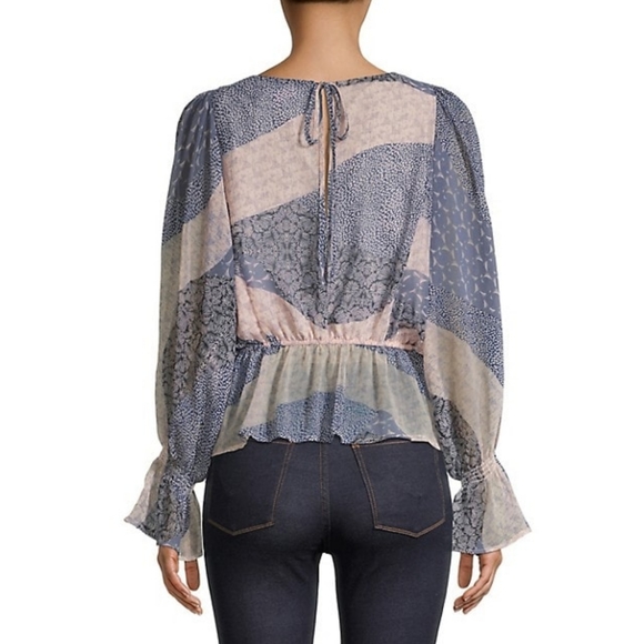 BB Dakota​Easy Breezy Patchwork Floral-Print Top - Picture 6 of 16